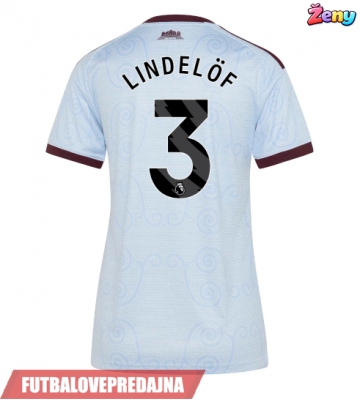 Lacne Ženy Futbalové dres Aston Villa Victor Lindelof #3 2026-27 Krátky Rukáv - Tretina